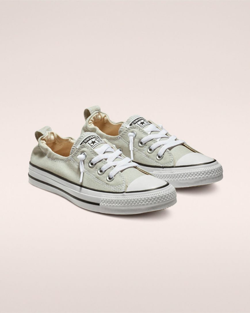 Dámské Boty Slip On Converse Chuck Taylor All Star Shoreline Šedé | CZ YOIJ81